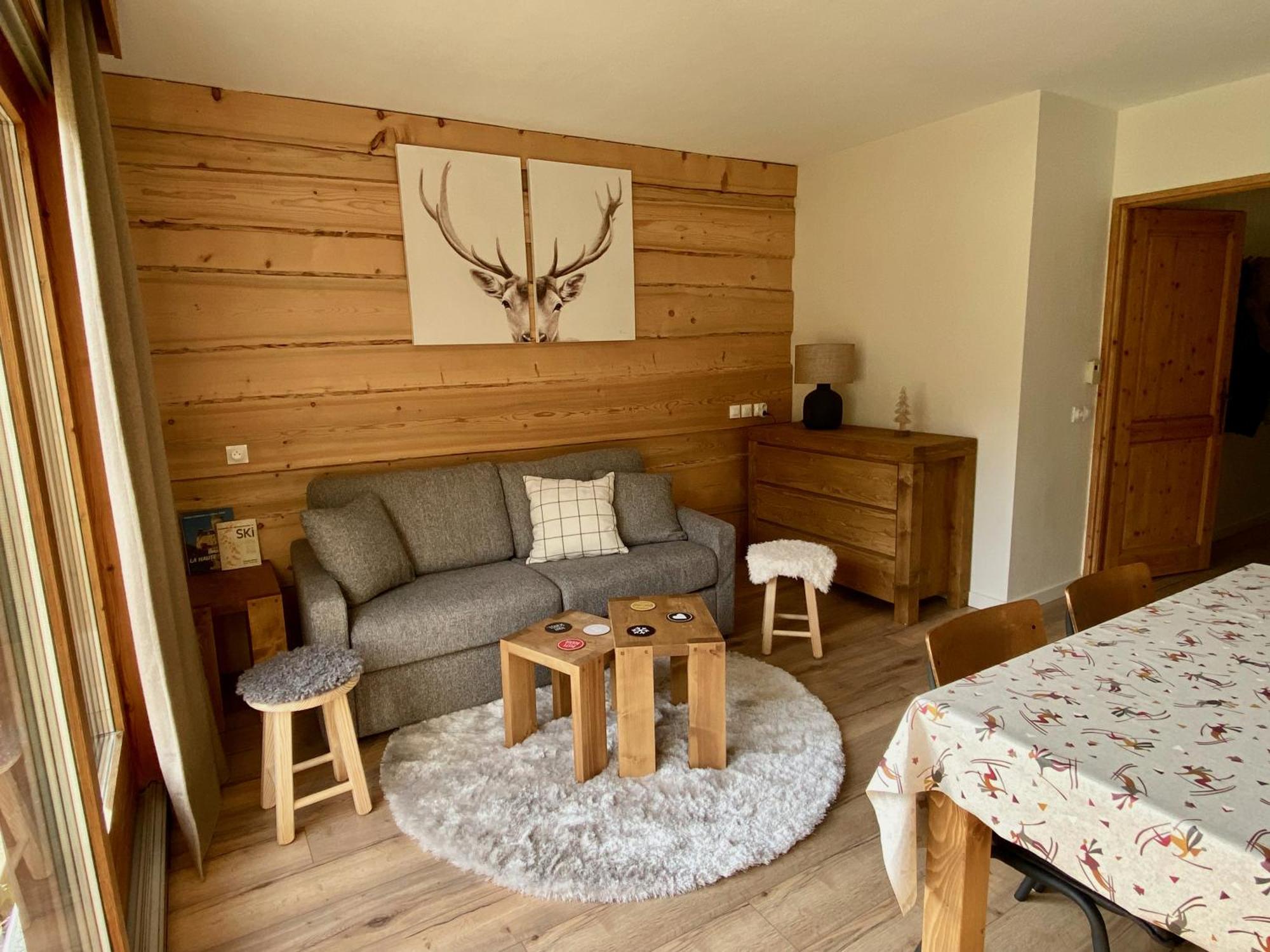 Appartement Renove T2, Vue Montagne Samoens Bagian luar foto
